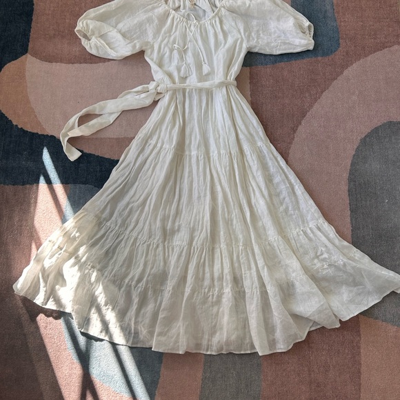 Spell white linen dress size medium - Picture 2 of 3